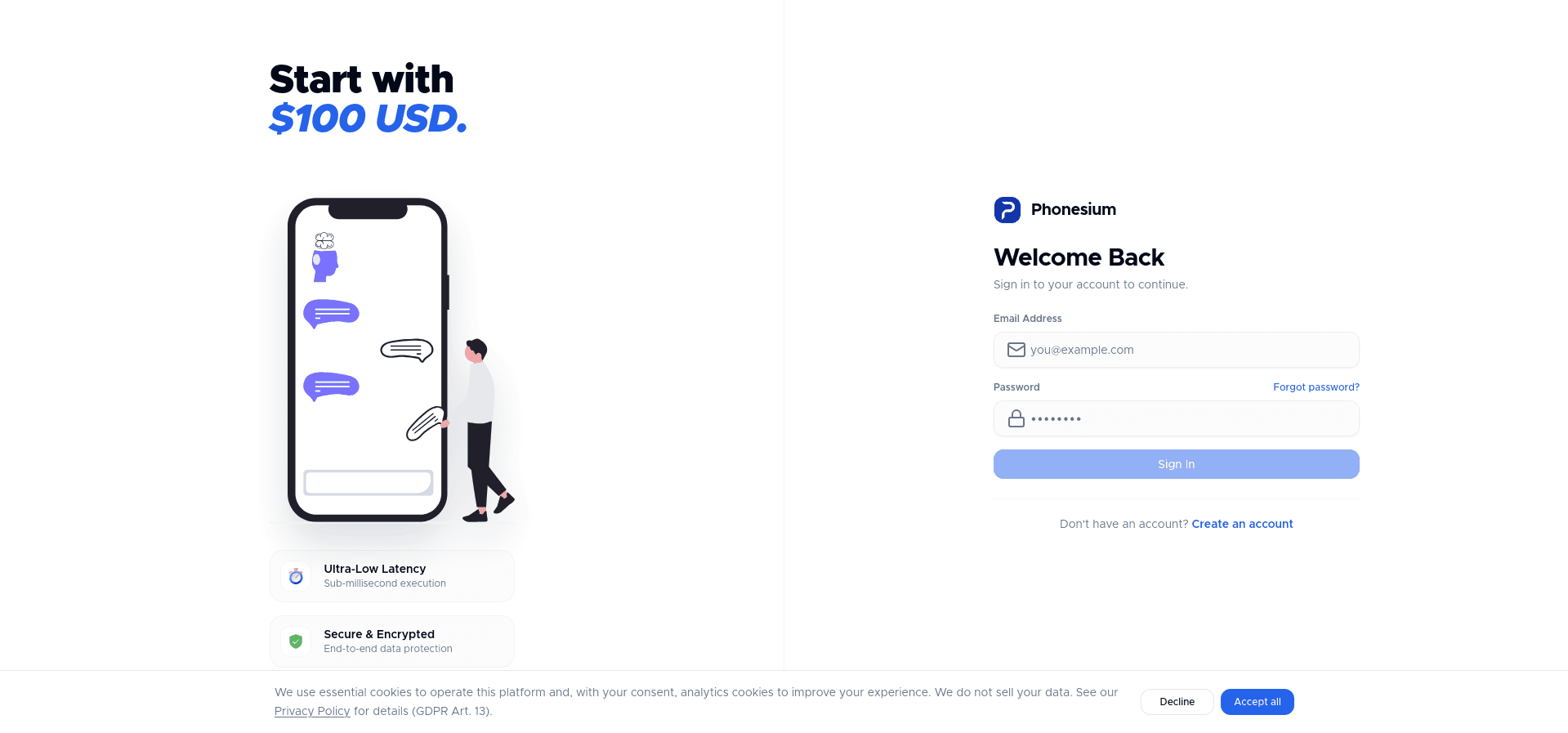 Phonesium Network screenshot